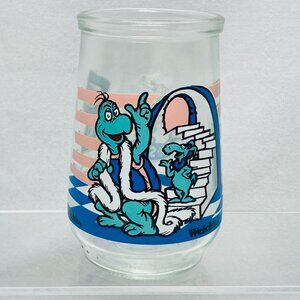 Vintage Dr. Seuss Welchs Jelly Juice Glass Jar Yertle The Turtle and Friend